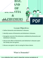 Dementia and Alhzeimer's Diseases