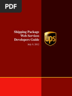 Shipping Package WebServices Developers Guide