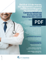 Ban Mar Centros Medicos Eps Sanitas Exclusivos Vacunacion Covid Bogota