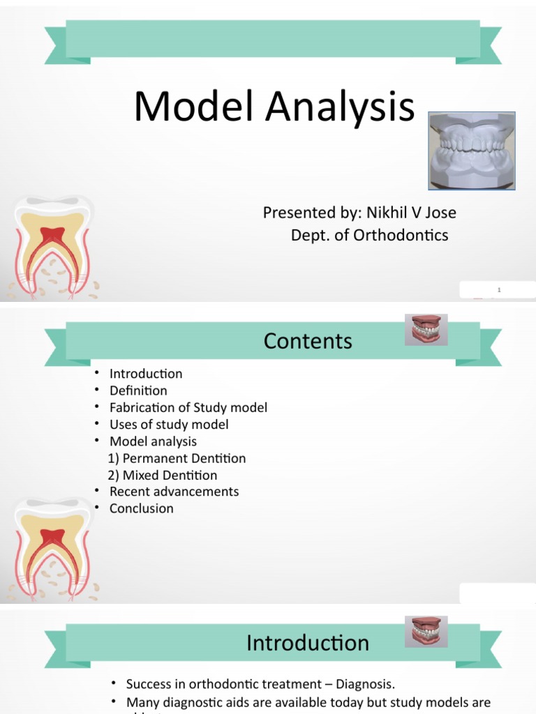 Orthodontic Model Analysis Techniques | PDF | Animal Anatomy | Tooth