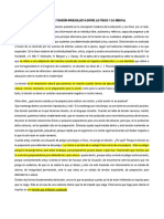 5ta Sesión La Aparente Tensión Irresolueta Entre Lo Físico y Lo Mental