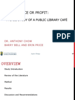 For Service or Profit:: A Case Study of A Public Library Café