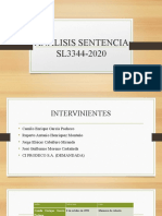 Analisis Sentencia SL3344-2020