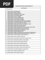 Programming For Problem Solving Using Python Lab List of Programs