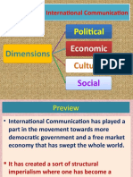 Dimensions of International Communication