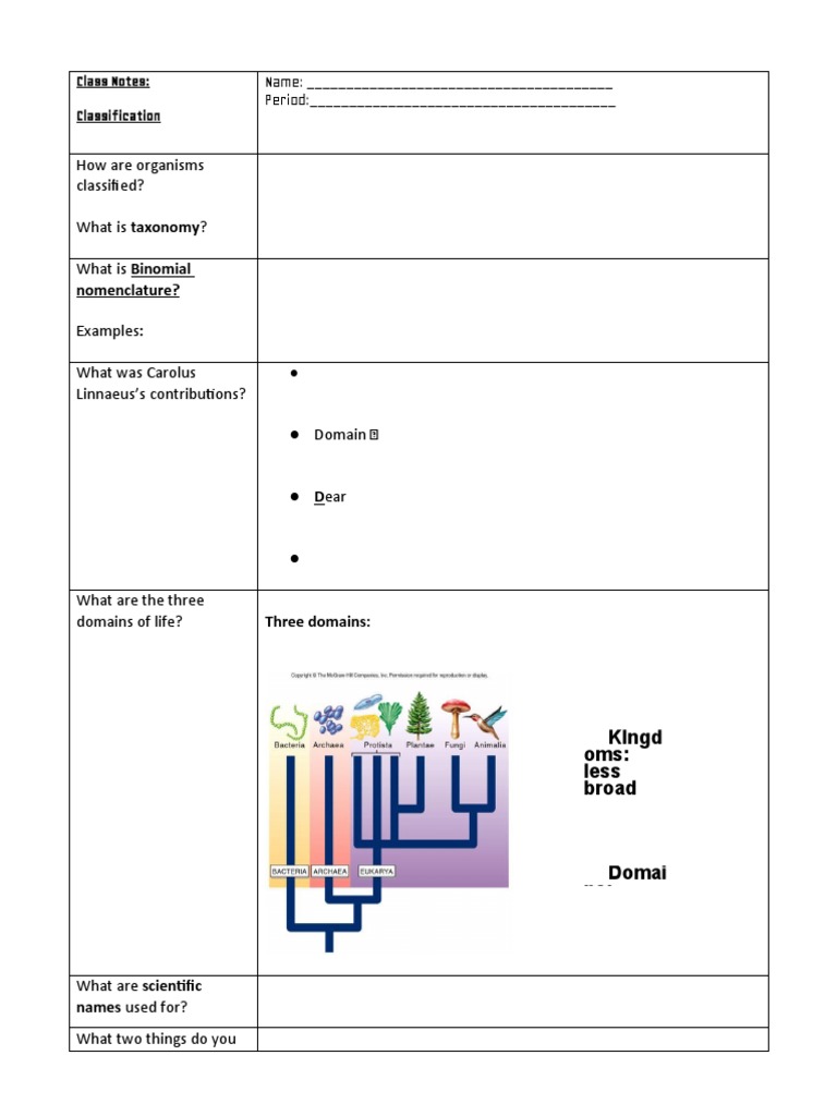 Basics of Taxonomy and Classification | PDF