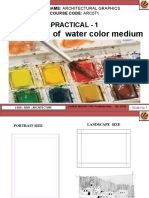 Application of Water Color Medium: Practical - 1