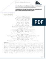 Impacto de La Comunicación Educativa A Través de La Tecnología de La Información y Comunicación en El Contexto Universitario Ecuatoriano