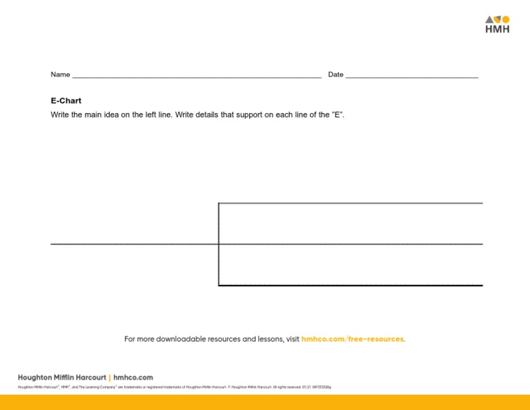 E-Chart Template for Main Ideas | PDF