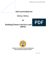 Model Curriculum For B.Voc/ D.Voc in Banking Finance Services and Insurance (BFSI)