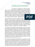 Análisis de La Criminalística en El Estado de México