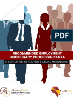 Recommended Employment Disciplinary Process in Kenya