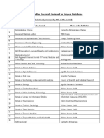 List of 570 Indian Journals Indexed in Scopus Database