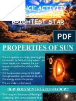Science Activity The Sun - The Brightest Star