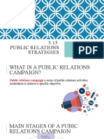 5.15 Public Relations Strategies