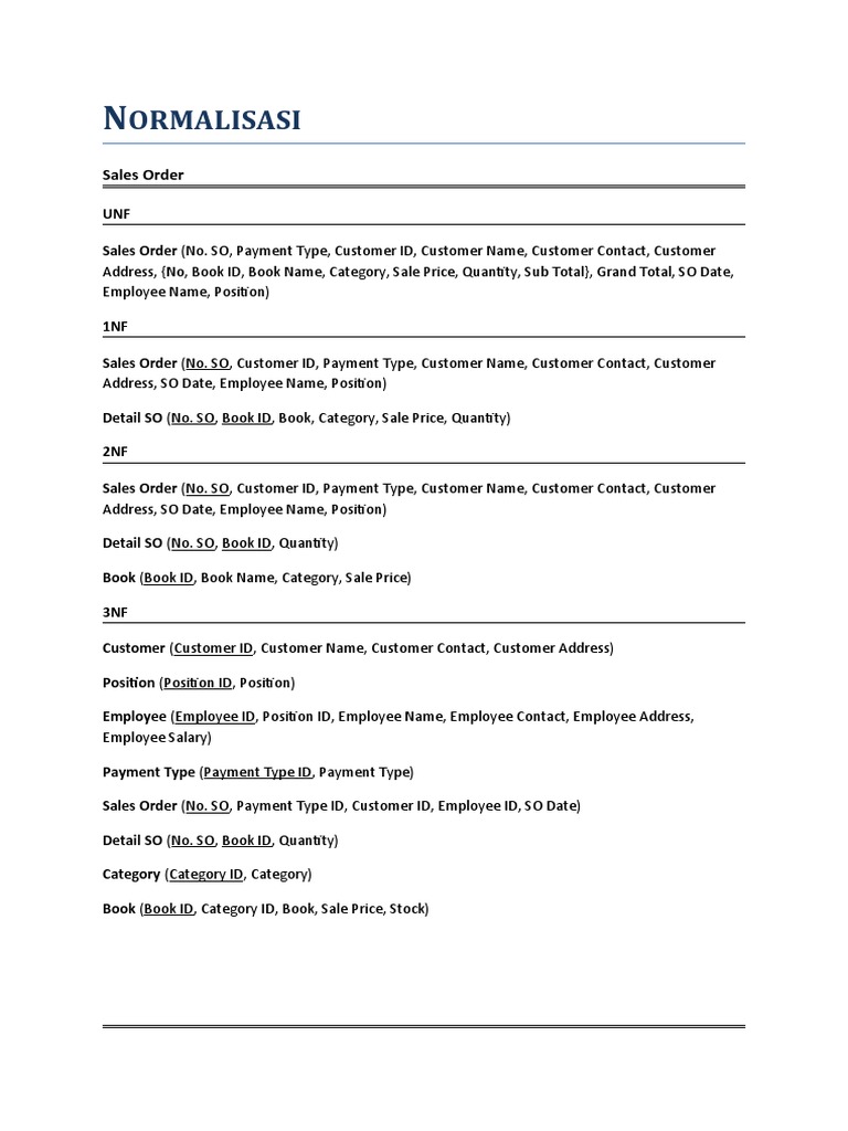 Database Normalization for Sales and Rentals | PDF | Customer | Public ...