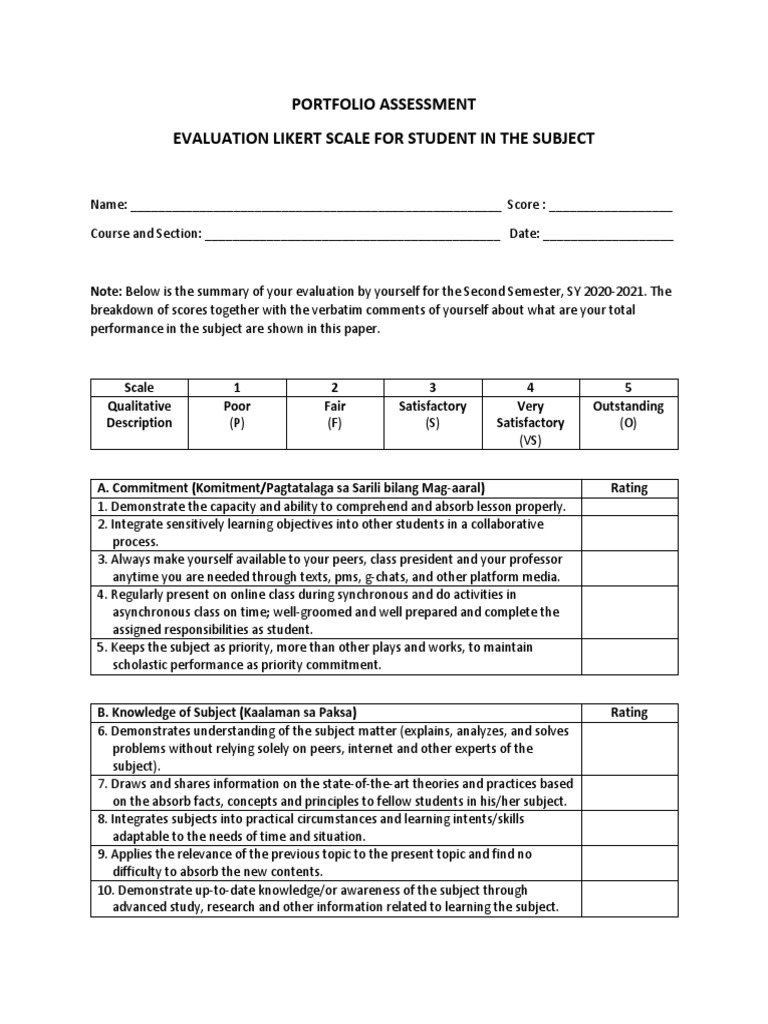 Portfolio Assessment SY 2021 | PDF | Learning | Educational Technology