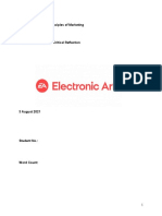 Understanding The Principles of Marketing Component B Re-Sit Individual Report and Critical Reflection