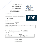 EEE342 Lab Report: BRAC University SUMMER-2021