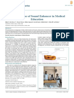 Innovative Use of Sound Enhancer in Medical Education 169