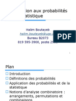 MAT1243 - Cours1 - Introduction Aux Probabilités Et À La Statistique