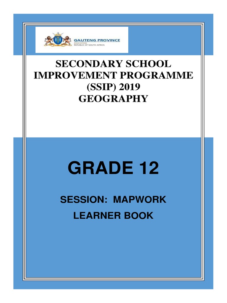 Grade 12 Geography Mapwork Learner Book | PDF | Geographic Information ...