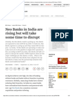 Neo Banks - Neo Banks in India Are Rising But Will Take Some Time To Disrupt, BFSI News, ET BFSI