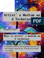 Artist's Medium Report-WPS Office