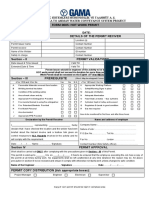 Form 0005: Hot Work Permit: Section - I Details of The Permit Reciver