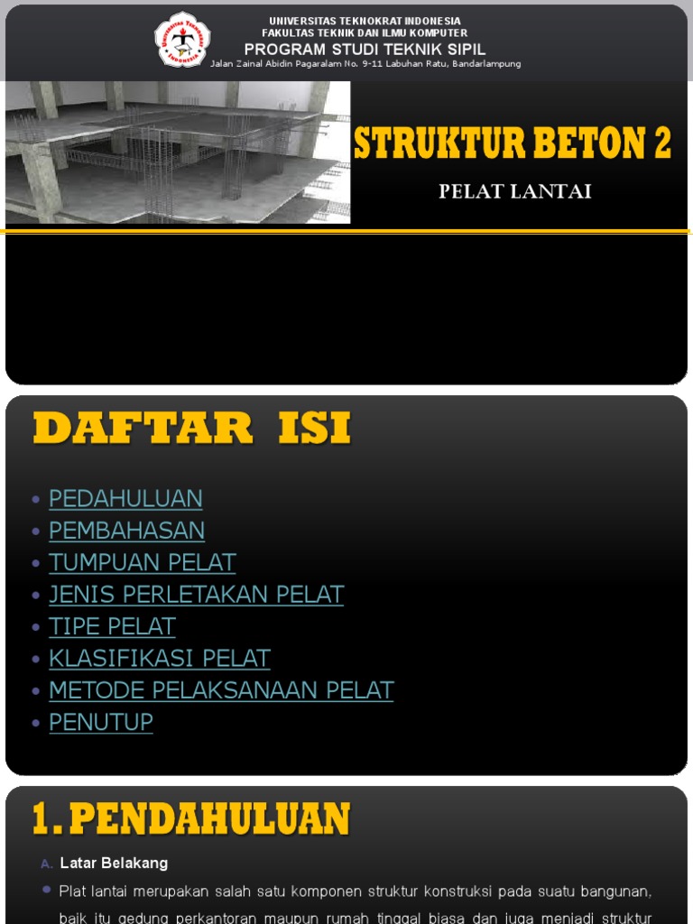 Pertemuan 1 - Pelat Lantai | PDF