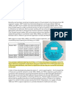 Counterfeit Alert Involving Healthcare Respirators