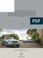 Mercedes Benz E Class W211 S211 II Brochure International 200603