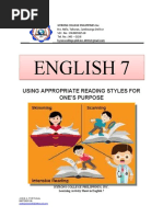 Skimming and Scanning Lesson Plan | PDF | Speed Reading | Lesson Plan