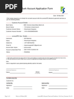 Link Bank Account Application Form