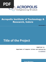 Acropolis Institute of Technology & Research, Indore