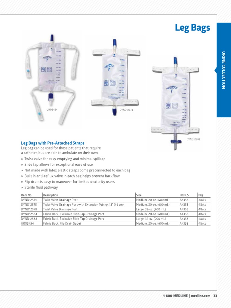Medline Leg Bags PDF