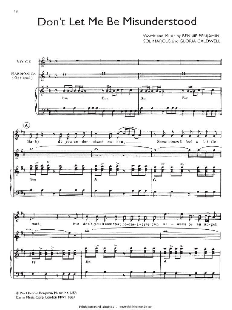 Nina simone dont let me be misunderstood pdf