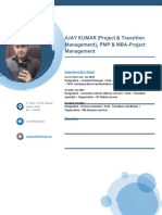 AJAY KUMAR (Project & Transition Management), PMP & MBA-Project Management