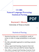 CS 388: Natural Language Processing: Statistical Parsing: Raymond J. Mooney