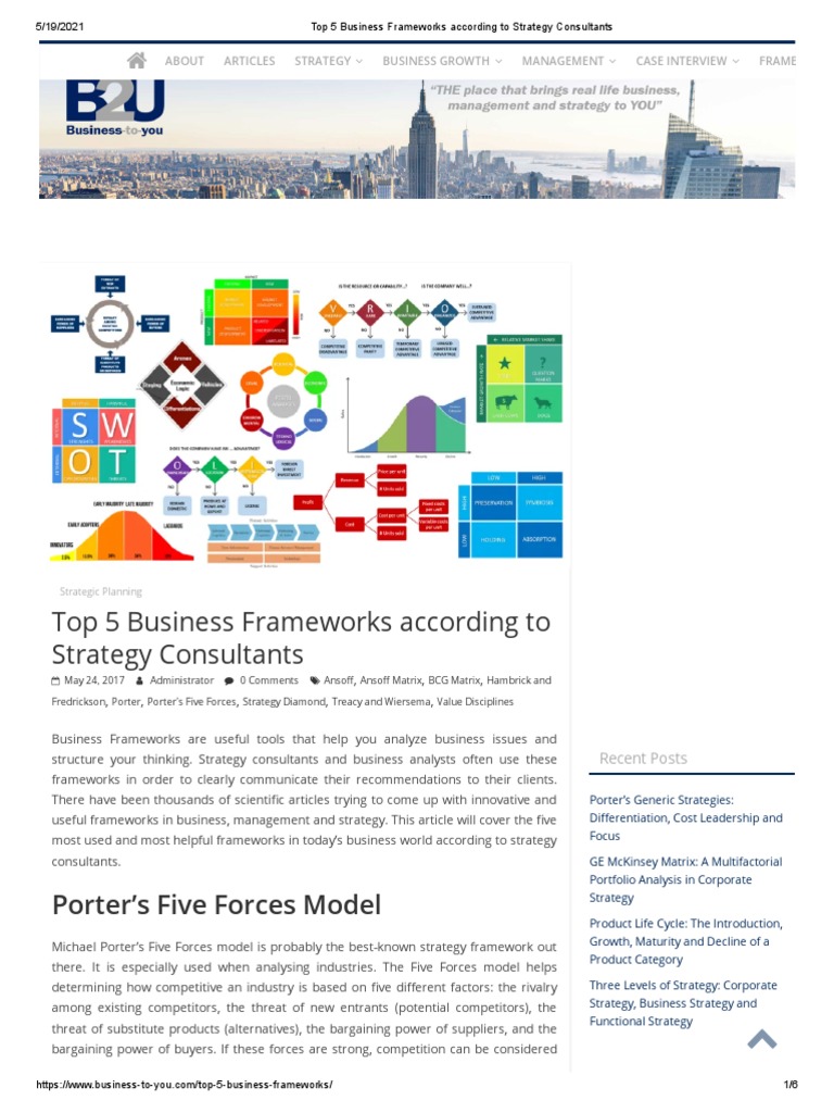 Top 5 Business Frameworks for Strategy | PDF | Strategic Management ...
