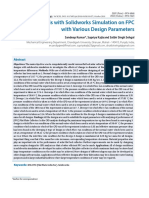 CFD Analysis With Solidworks Simulation On FPC With Various Design Parameters