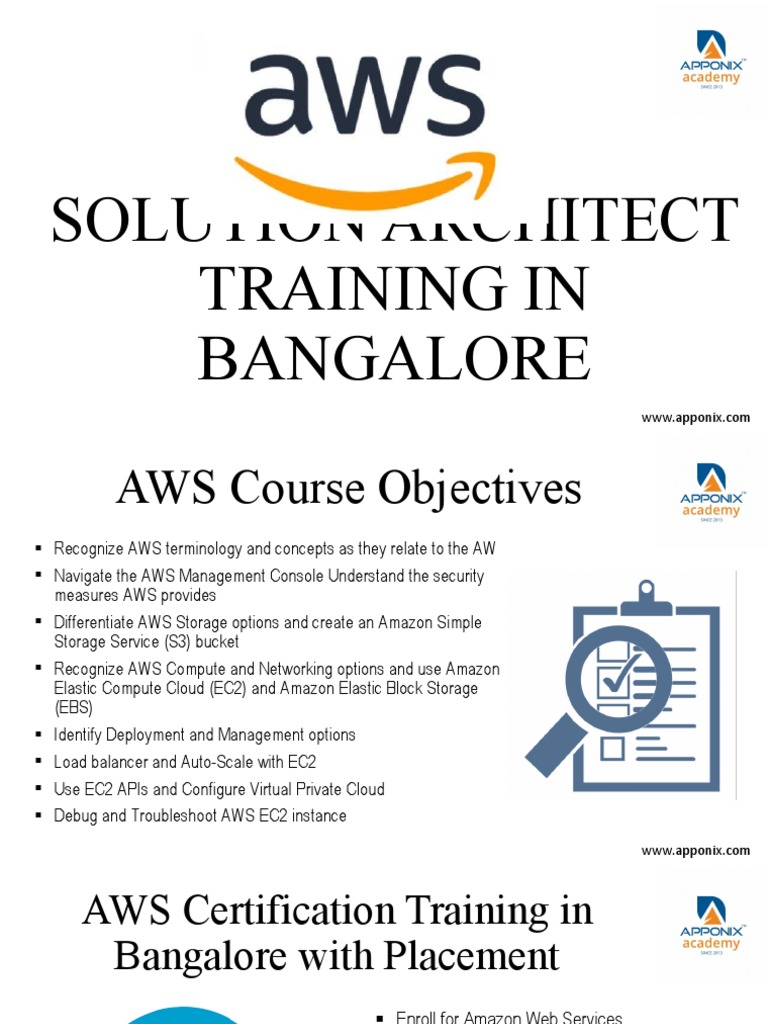 Aws Solution Architect Training in Bangalore by Apponix | PDF