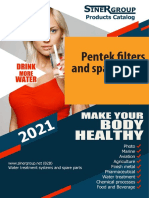 Pentek filters and spare parts catalog