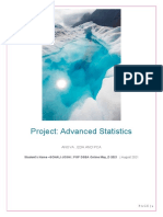 Advanced Statistics ANOVA PCA EDA Project Report 3 Great Lakes