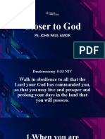 Closer To God: Ps. John Paul Amor