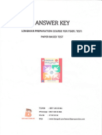 Answer Key TOEFL