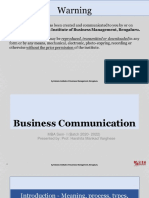 Lecture 1 - Business Communication