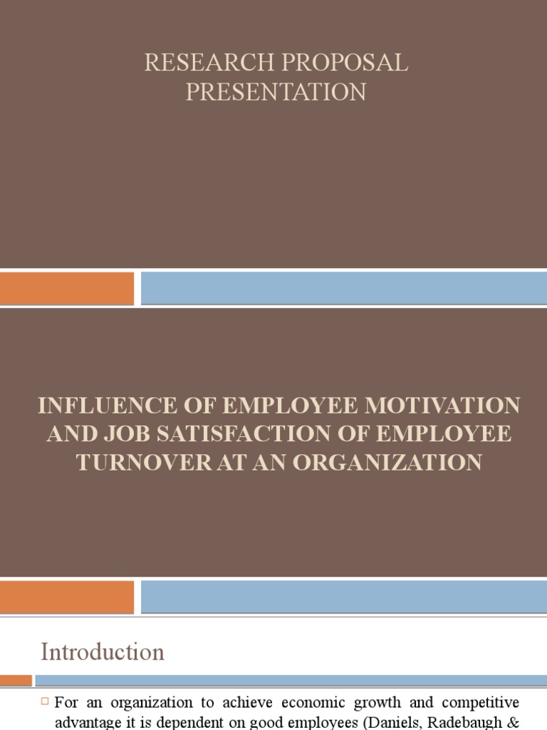 research proposal on employee turnover ppt