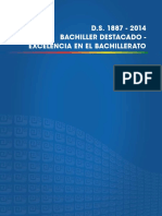 D.S. 1887 2014 Bachiller Destacado - Excelencia en El Bachillerato