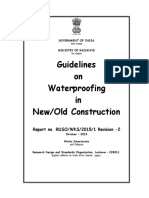 Guidelines on Water Proofing